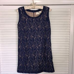 3/$15. Francesca’s blue lace mini dress